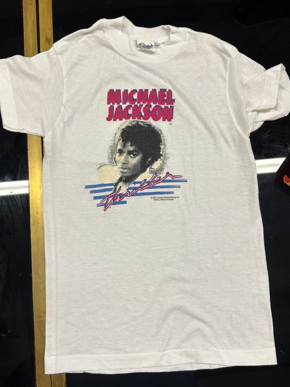 Rare Vintage 80s Michael Jackson Thiller 1984 T Shirt Youth Large Kids 50/50